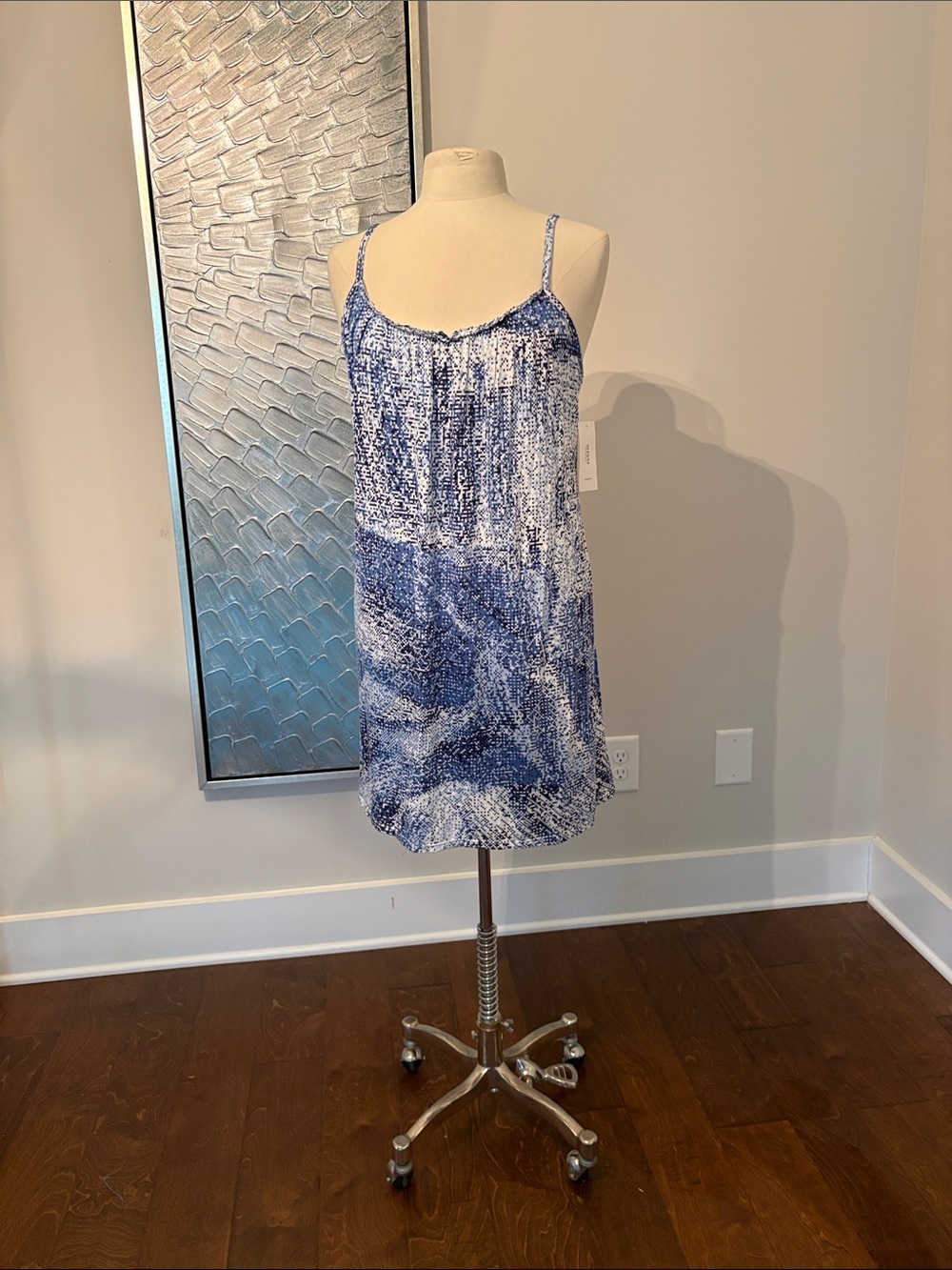 Striking 😻🤩 Blue Spaghetti-Strap Nightgown NWT Alfani Intimates Macys